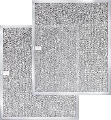 【ALUMINUM UPGRADED】BPS1FA30 Range Hood Filter 11-3/4" x 14-1/4" x 3/8" (2 Pack) by Beaquicy - Replacement for Bro-an, Nutone Mesh Aluminum Grease Range Hood -Replaces 99010299 S99010299 S99010305