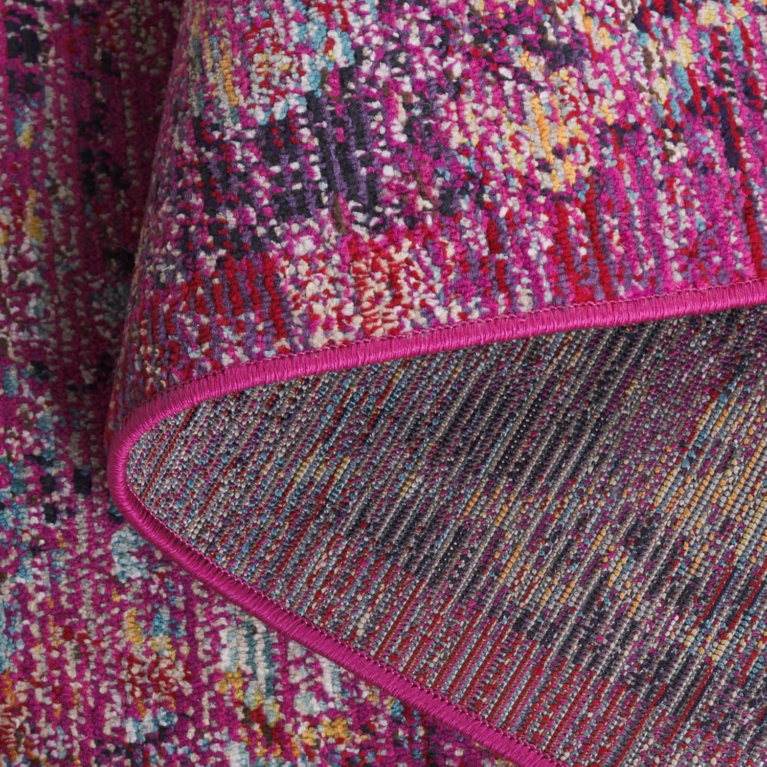 SAFAVIEH Crystal Collection Runner Rug - 2'2" x 9', Fuchsia & Purple, Medallion Distressed Design, Non-Shedding & Easy Care, Ideal for High Traffic Areas in Living Room, Bedroom (CRS512S)