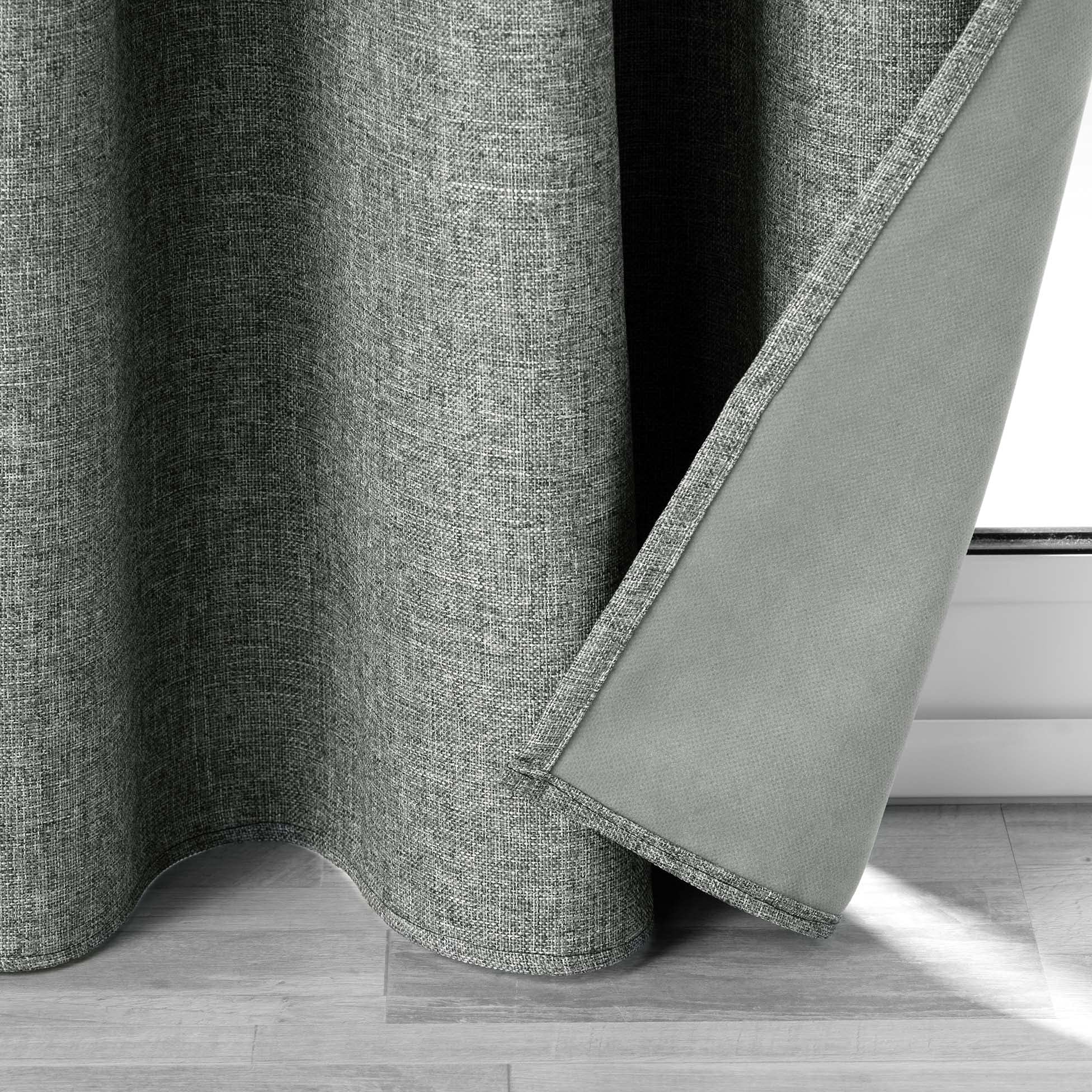 Douceur D'intérieur Tenda Jupiter Termoisolante Insonorizzante Adatta Per Bastone Grigio Chiaro 140x260 Cm