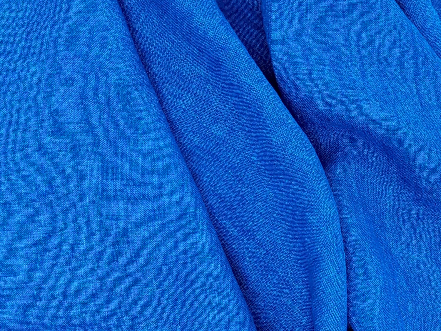 100% Linen Delave Vintage Dyed Fabric - Medium to Heavy Weight, Soft Pre-Washed Finish 7782 6797 7669 7346 Blue(Dark)