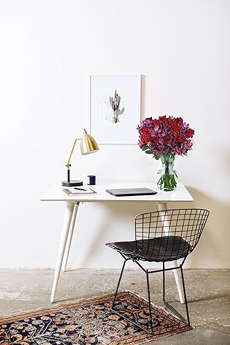 Miniatura 27 de Benchmark Bouquets - Rosas encantadoras y astromelias, jarrón incluido, flores frescas cortadas y cultivadas, regalo para decoración del hogar