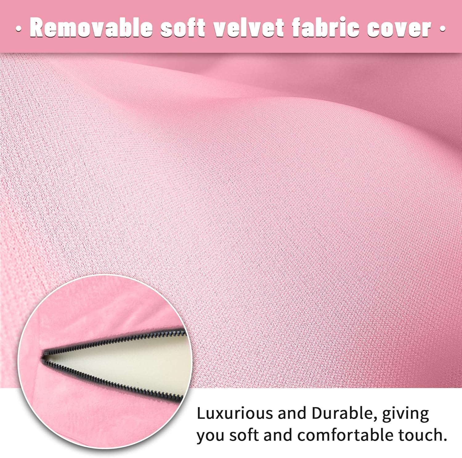 Sex Pillow Wedge Position Pillow Sex Furniture Foam Sex Cushion and Dice Sex Games for Adult Couples (Pink)