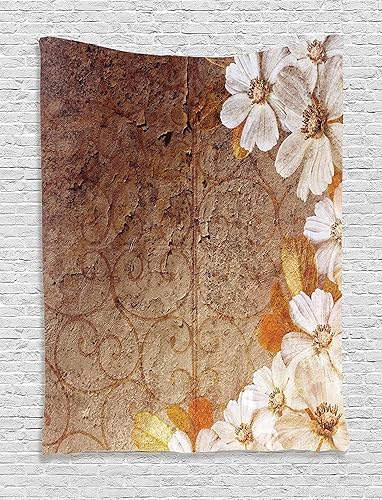 Miniatura 32 de Ambesonne Tapiz con texto en inglés, las sonrisas siempre están de moda en estilo de escritura a mano en acuarela, arte para colgar en la pared para