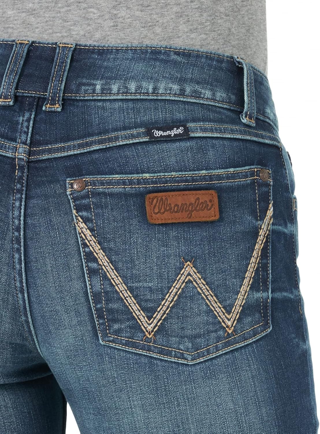 Wrangler Women’s Cash Mid Rise Vented Hem Ultimate Riding Jean