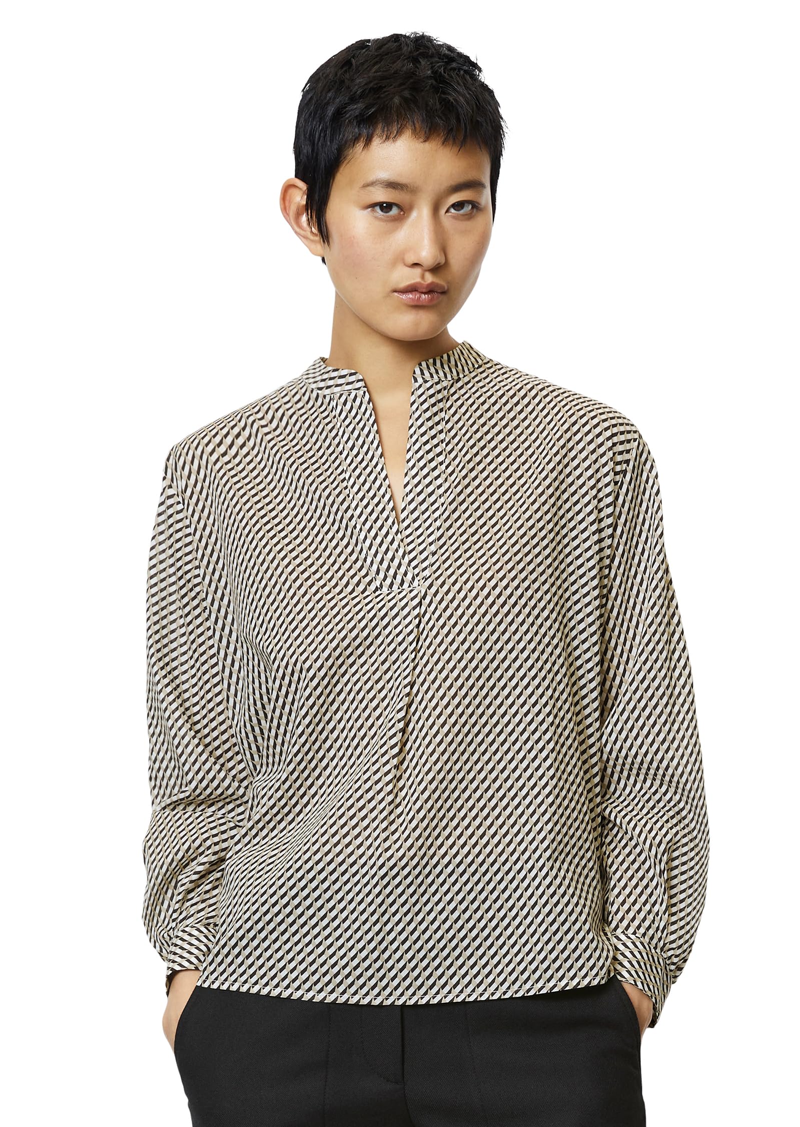 Marc O'Polo Women's Shirts/Blouses Long Sleeve Blouse, H40, 6