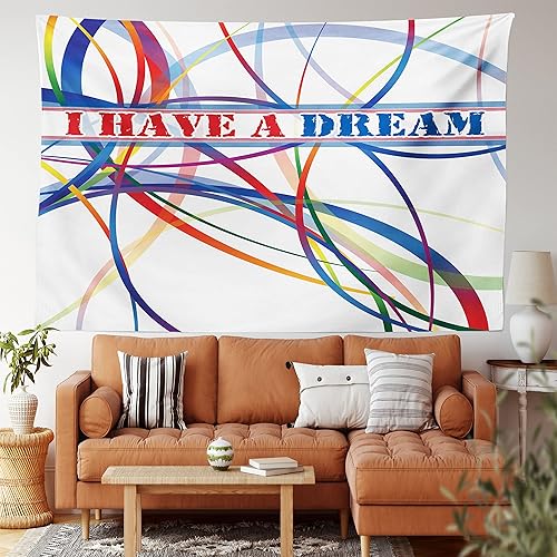 Miniatura 39 de Ambesonne Tapiz vintage, auto viejo frente a un edificio abandonado en La Habana, paisaje urbano cubano, colgante de pared ancho para dormitorio,