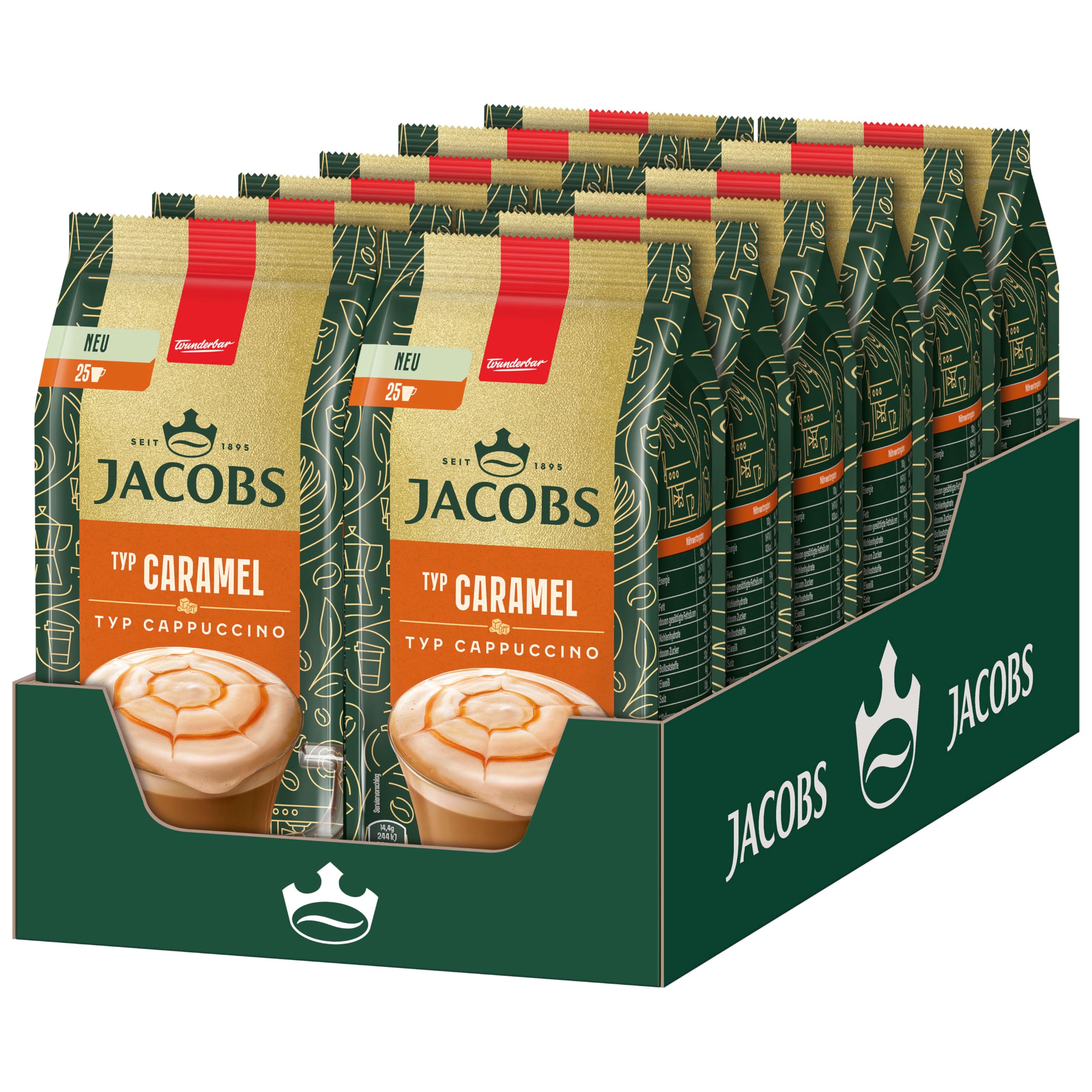 Jacobs Typ Caramel Cappuccino, 12er Pack (12 x 360 g)
