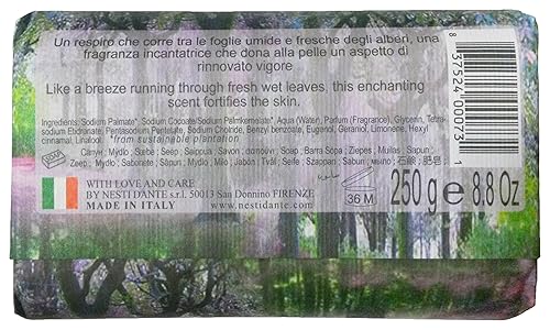 Miniatura 2 de Saponeria Nesti Firenze Jabón natural perfumado Bosco Incantato, Emozioni en línea Toscana, paquetes de 8.8 onzas (paquete de 6)