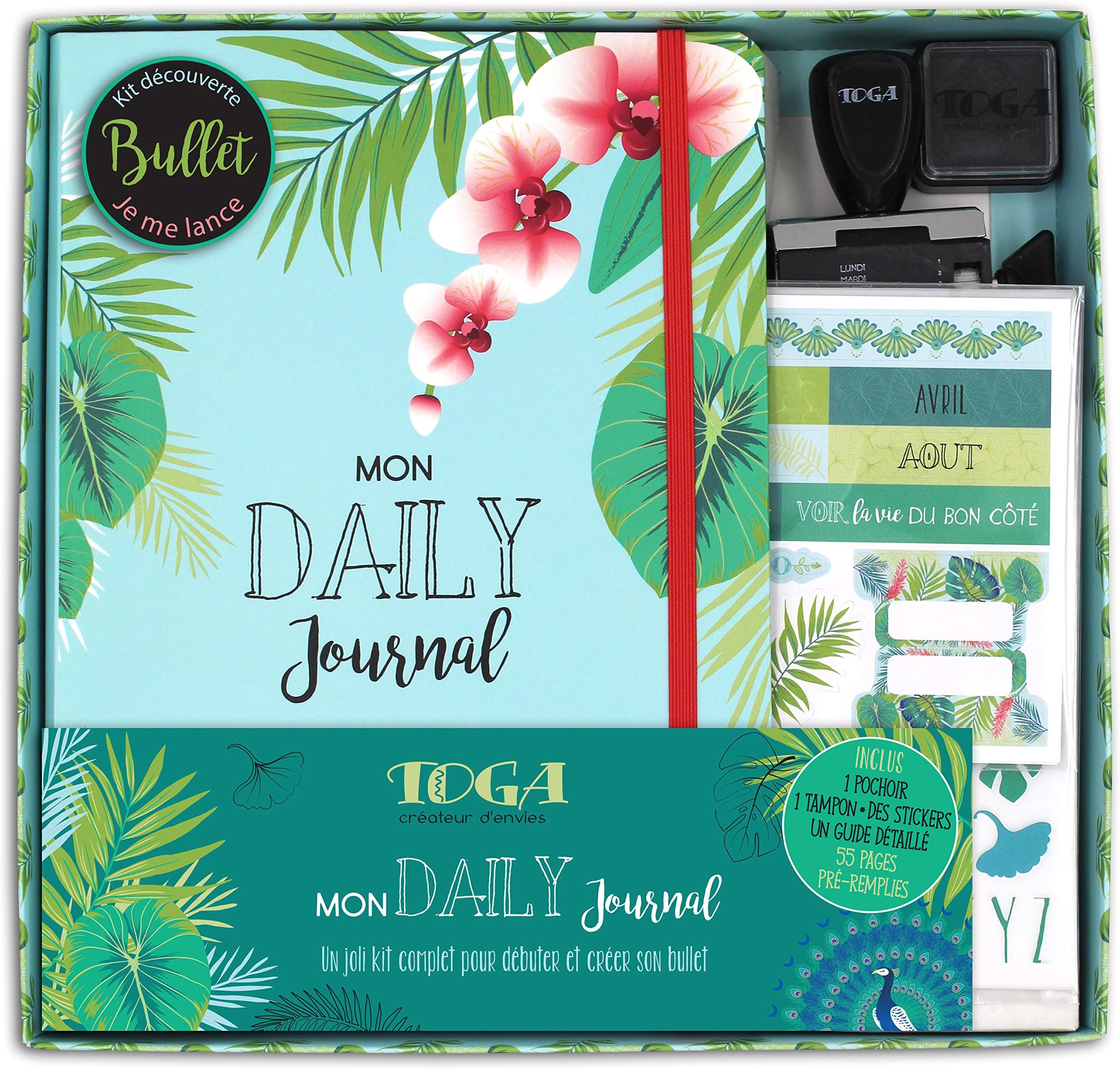 Toga Bullet Journal Kit-The Method, Paper Cardboard, Green, A5