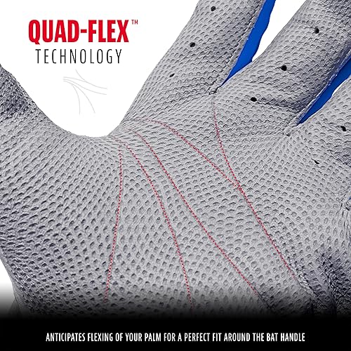 Miniatura 86 de Franklin Sports MLB - Guantes de bateo de béisbol CFX Pro para adultos + jóvenes, béisbol + sóftbol, varios tamaños + colores Negro/Negro