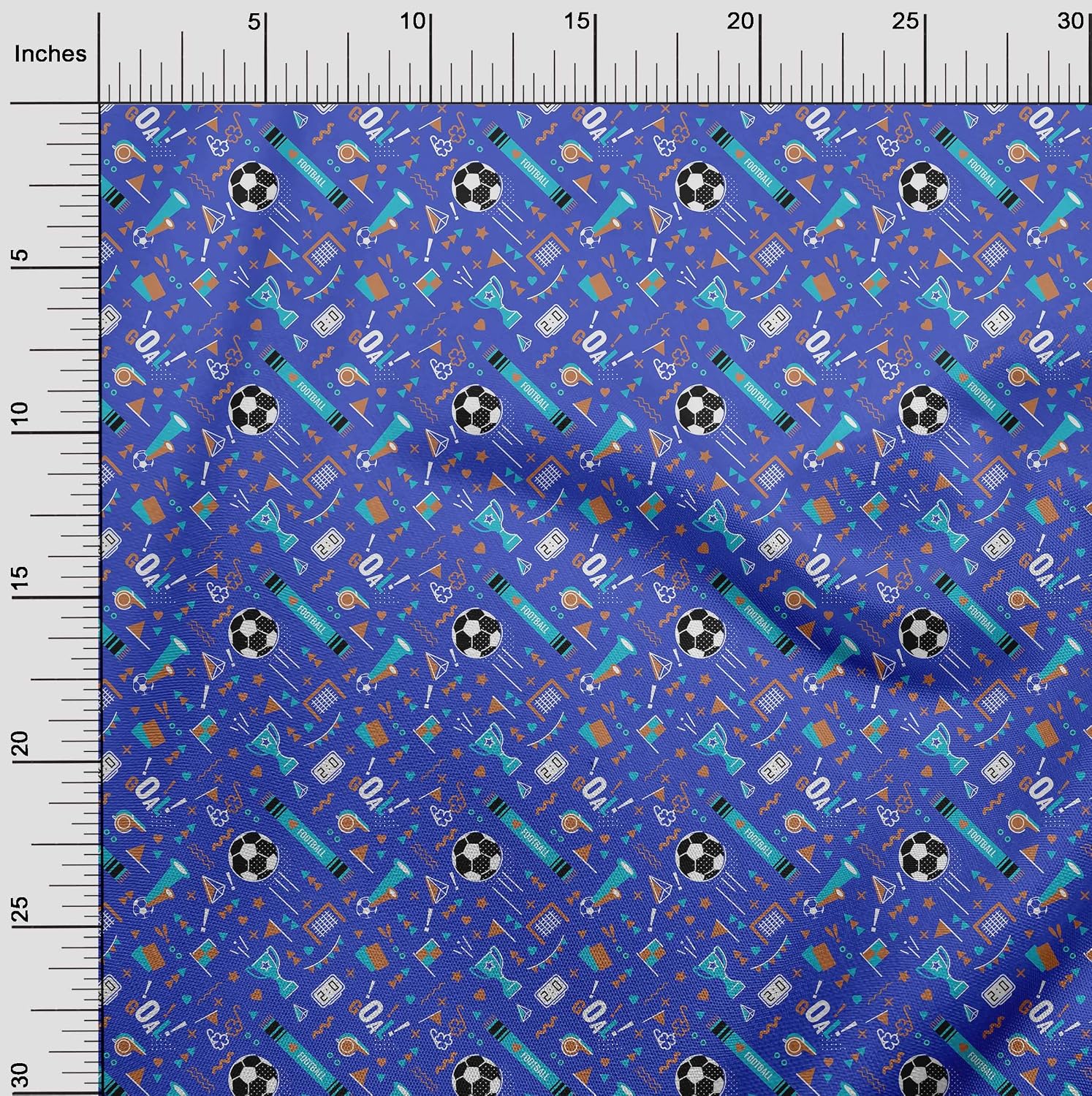 oneOone Silk Tabby Medium Blue Fabric Sports Sewing Craft Projects Fabric Prints by Yard 42 Inch Wide