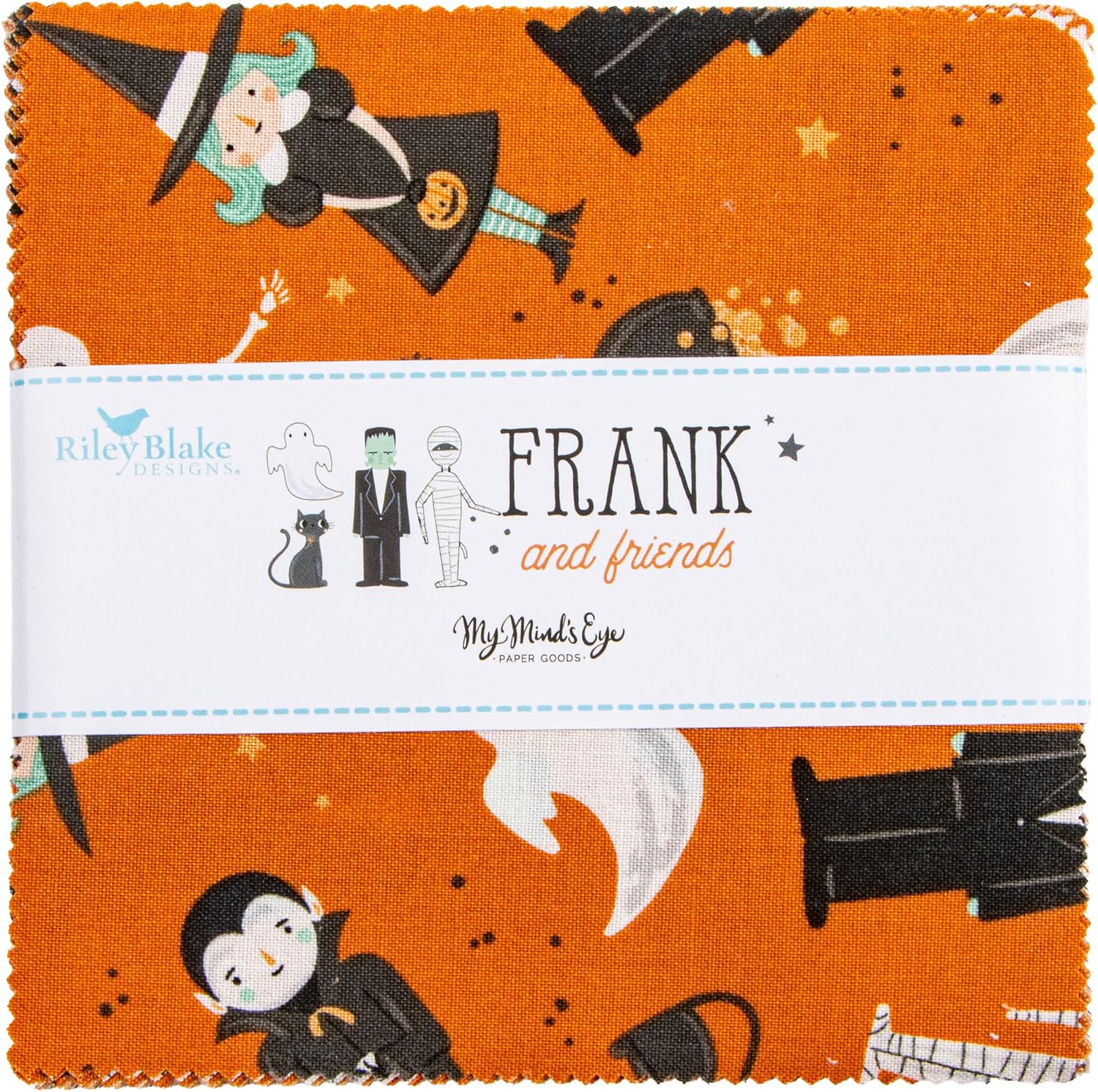 My Mind's Eye Frank and Friends 5" Stacker 42 5-inch Squares Charm Pack Riley Blake 5-17470-42