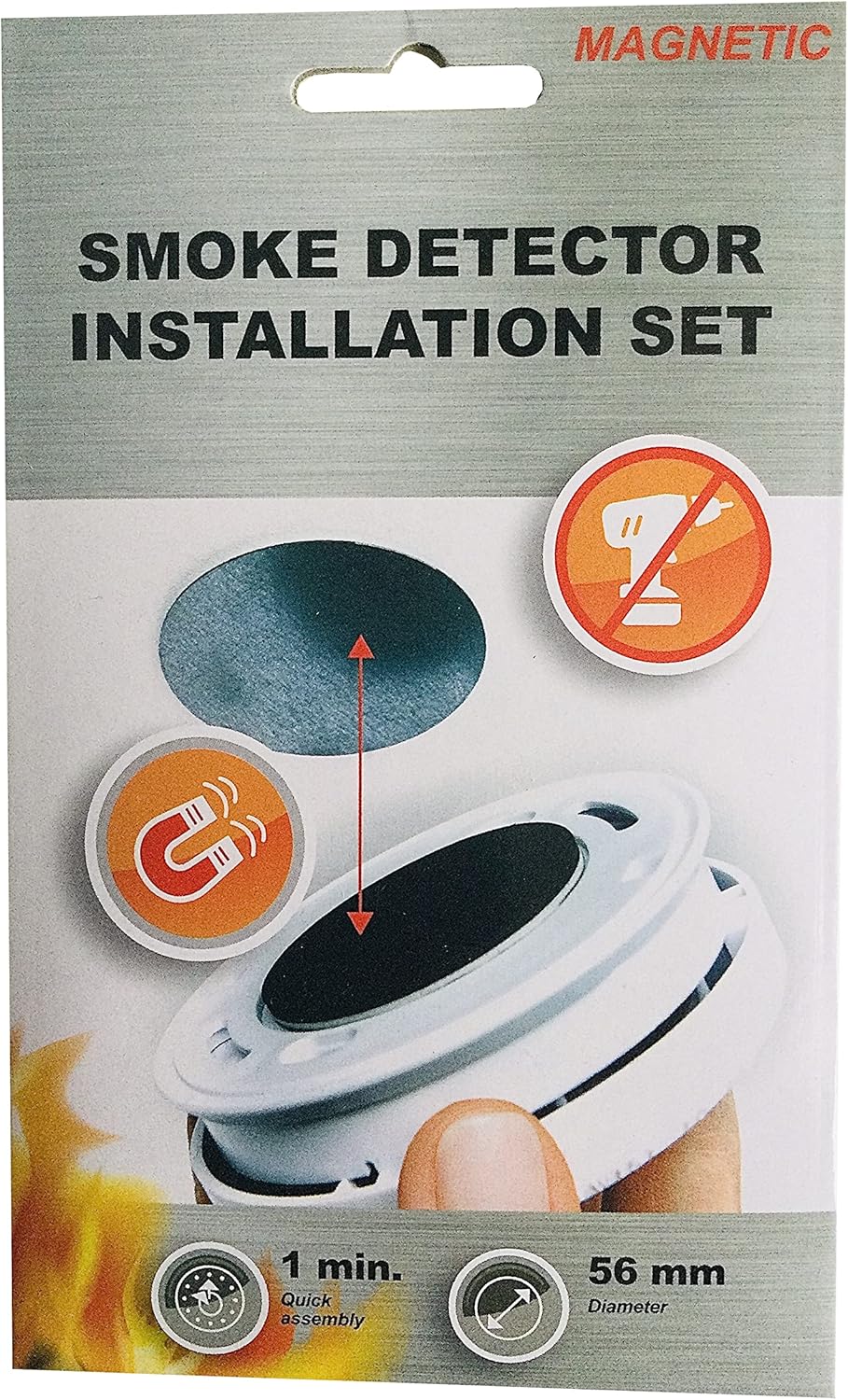 X1 Support aimant pour détecteur de fumée Diamètre 5,7 Amazon.fr Bricolage
