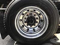 Vista 3 de Simulador de rueda trasera cromada ABS de 22.5" – Juego de 2