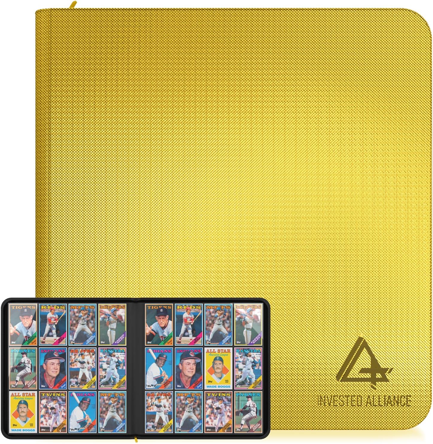 Premium TCG Card Binder For 480 Side Loading Pockets | Sports Trading Card Binder 12 Pocket Zipper, Collectible Trading, Magic, MTG, Baseball, Football Ringless Storage Organizer Album.