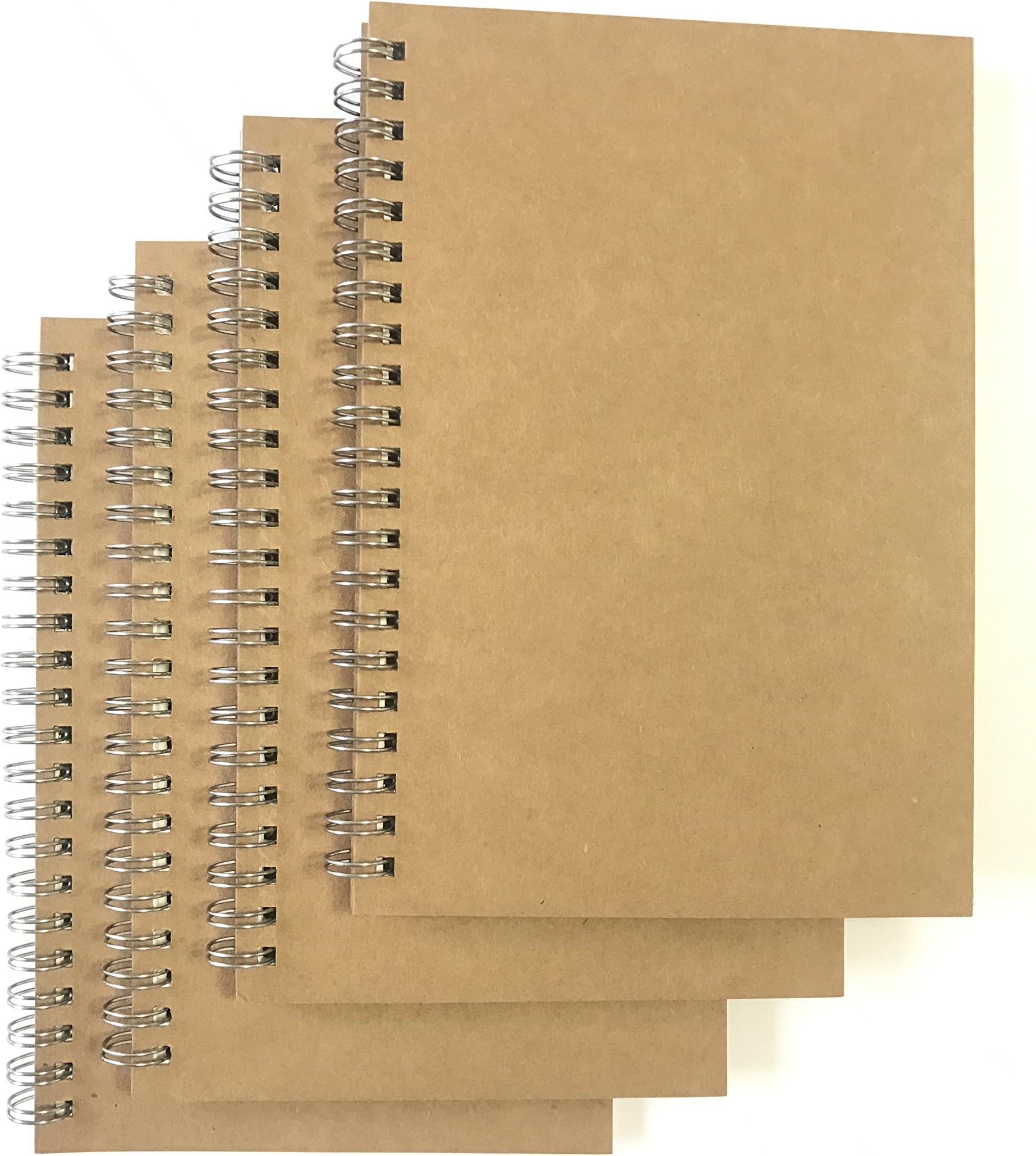 4 Pack Spiral Notebooks B5/A5 Graph Grid/Dot Grid/Daily Planner (A5-4 Pack Daily Planner)