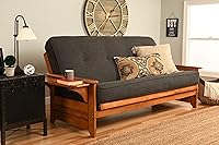 Vista 17 de Kodiak Furniture Futón Phoenix con colchón de tela canadiense en marrón/Barbados