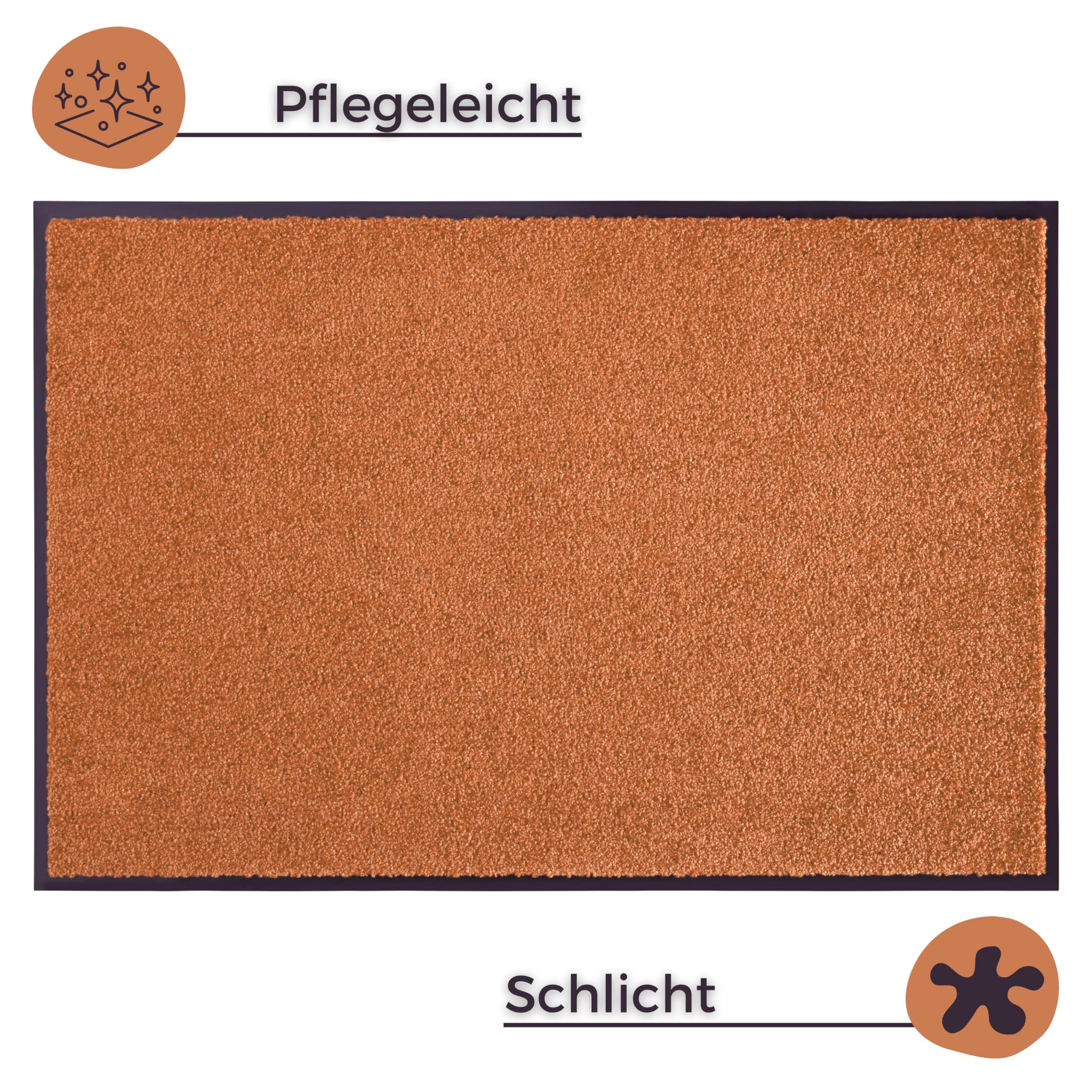 Image secondaire de Paillasson Lavable Hanse Home Orange 60 x 90 cm - Wash & Clean