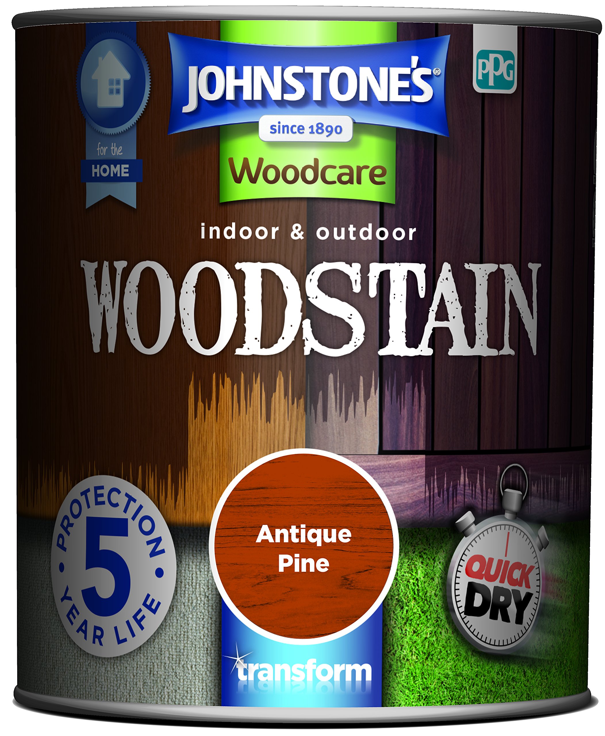 Johnstone'sWoodcare Indoor and Outdoor Woodstain - Antique Pine 750ml