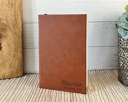 Vista 31 de Personalized Leather Journal for Her With Name Engraved Premium Quality Custom Journals & Leather Notebooks, Diary, Work Notebook Perfect Gift