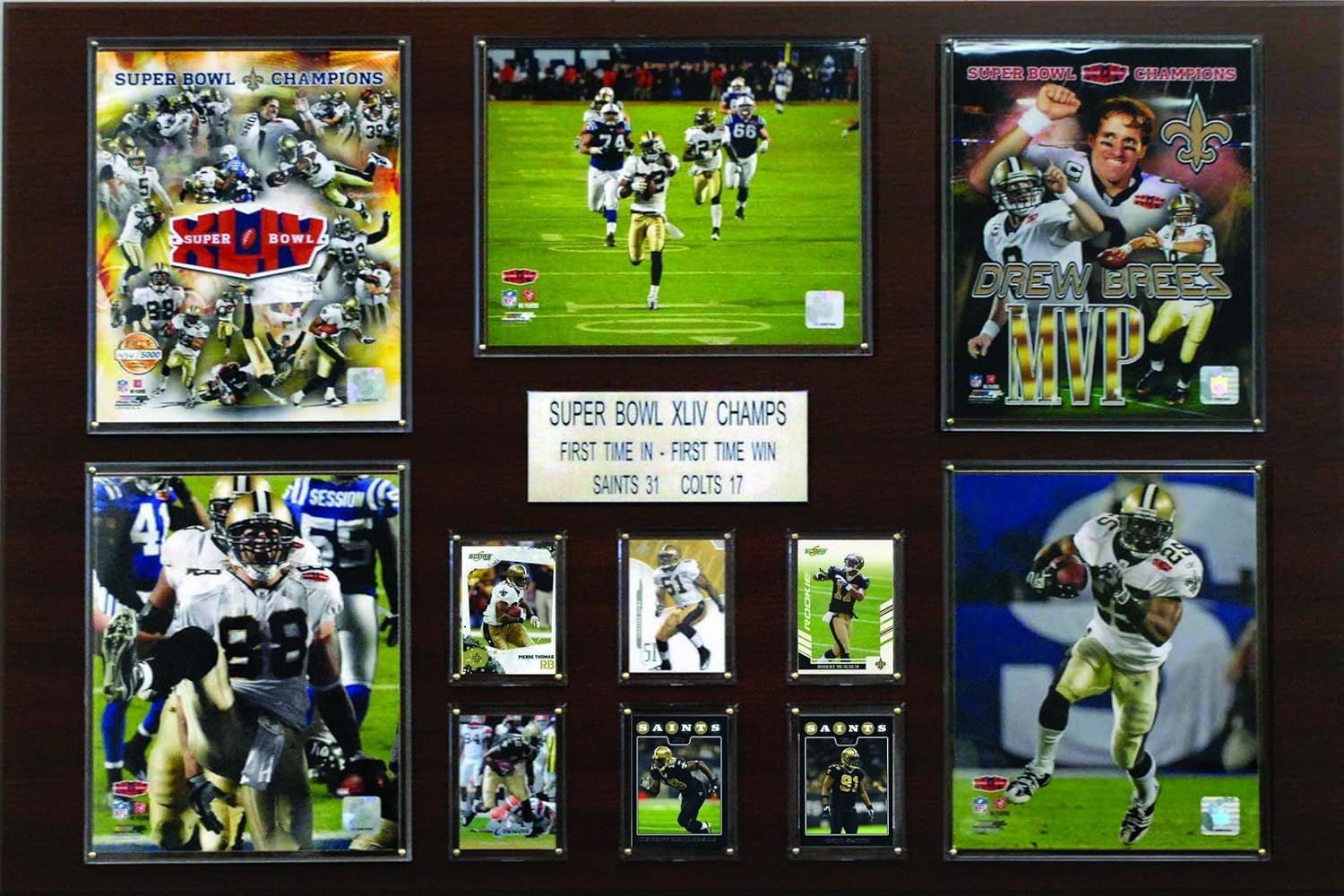 Sports Memorabilia Champions Plaque Framed NFL Photos