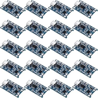 20 Pieces Charging Module Battery Charging Board with Battery Protection BMS 5V Micro USB 1A 186 50 Charge Module