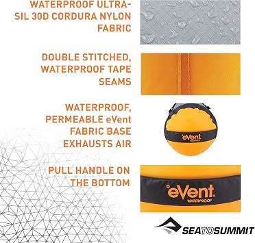 Sea to Summit Ultra-SIL Compression Dry Sack, Ultralight Dry Bag