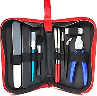 Vista 1 de Kit de herramientas de modelo profesional 10 en 1 para adultos, herramientas básicas con pinzas, pinzas, limas de aguja, barras de pulido