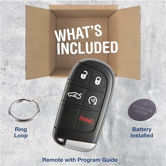 KeylessOption Keyless Entry Remote Car Smart Key Fob Starter for Dodge Dart Charger Challenger M3N-40821302