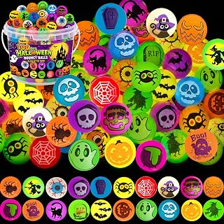 100PCS Halloween Glow in The Dark Bouncy Balls, Halloween Party Favors