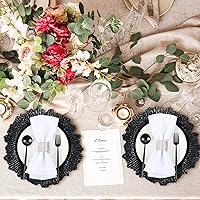 Vista 62 de Tanlade 50 Pcs 13 Inch Charger Plates Bulk Round Wedding Chargers Plastic Dinner Plates for Table Setting Wedding Party Decoration (Gold)