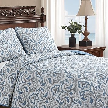 Tommy Bahama - Queen Quilt Set with Shams, Cotton, Reversible