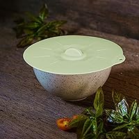 Vista 3 de 4 Pack 5.9" Silicone Lids for Cups Bowls Plates Pans, Microwave Splatter Cover, Kitchen Containers Lids Cover for Food Storage,Light Green Small