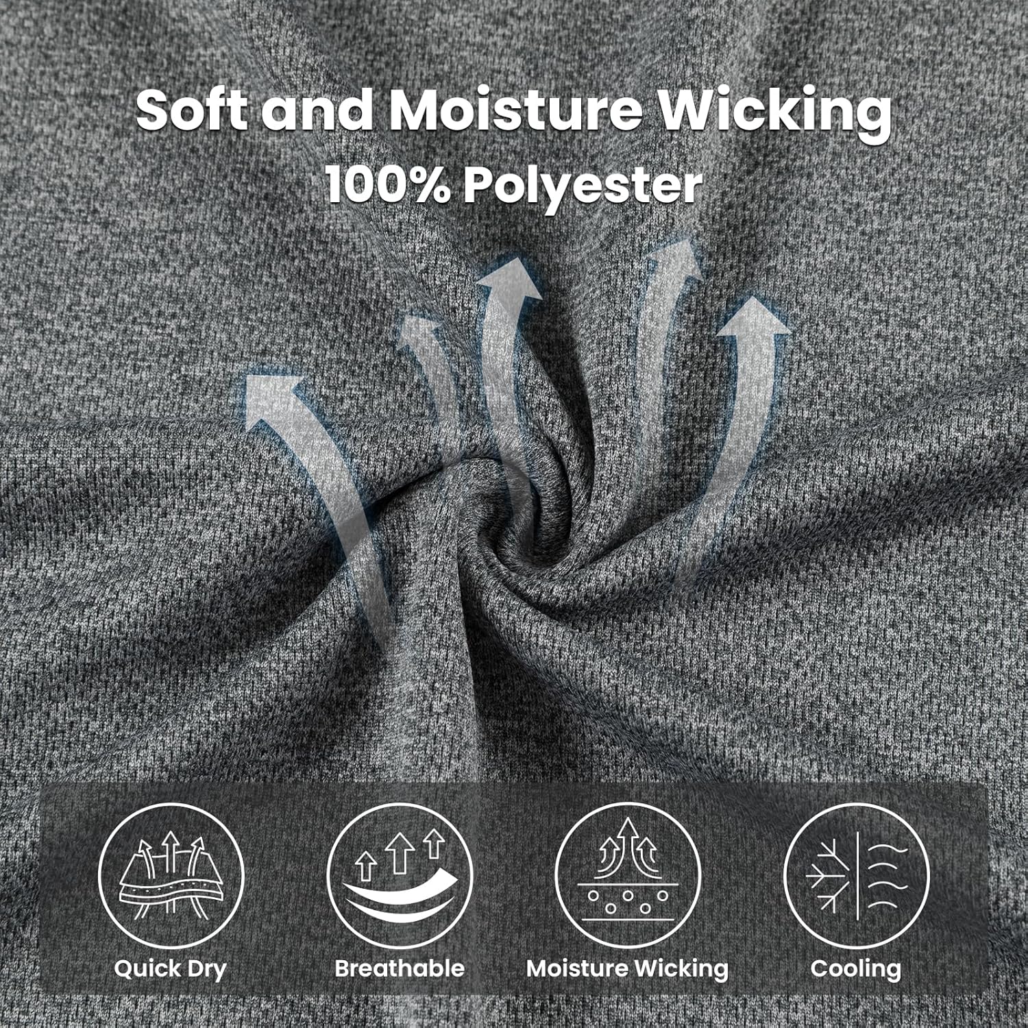 Men's Casual Short Sleeve Moisture Wicking Performance Golf Polo Contrast Color Patchwork Pique Shirts Tops - Image 5