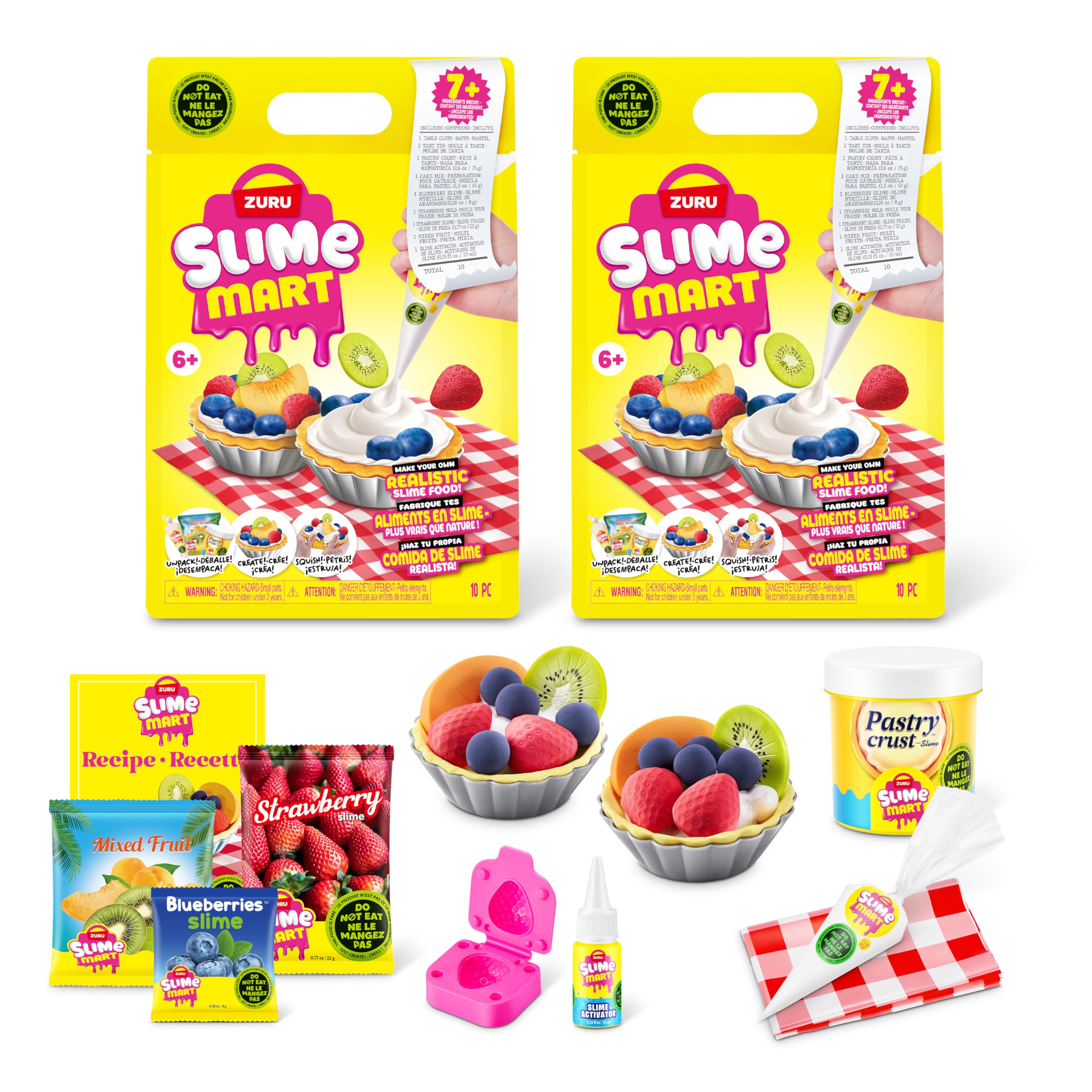 Slime Mart Small Bag (2PK) by ZURU for Making Blueberry Tart Compound Slime Toy