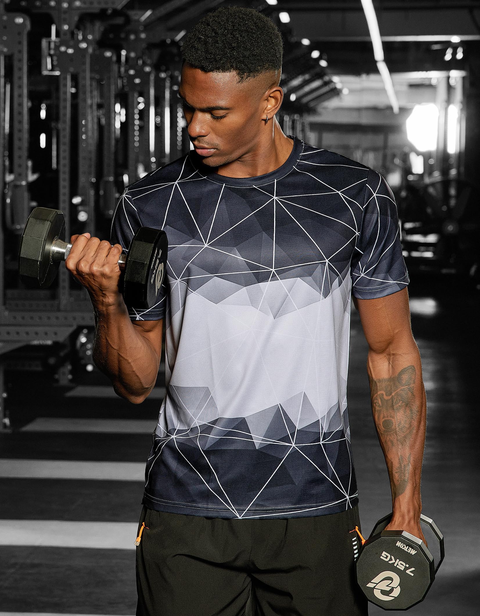 Cimic 1 or 3er Pack Sport Tshirts Herren Funktionsshirt Farbverlauf Schnelltrocknend Atmungsaktive Trainingsshirt Fitness Laufshirt Kurzarm