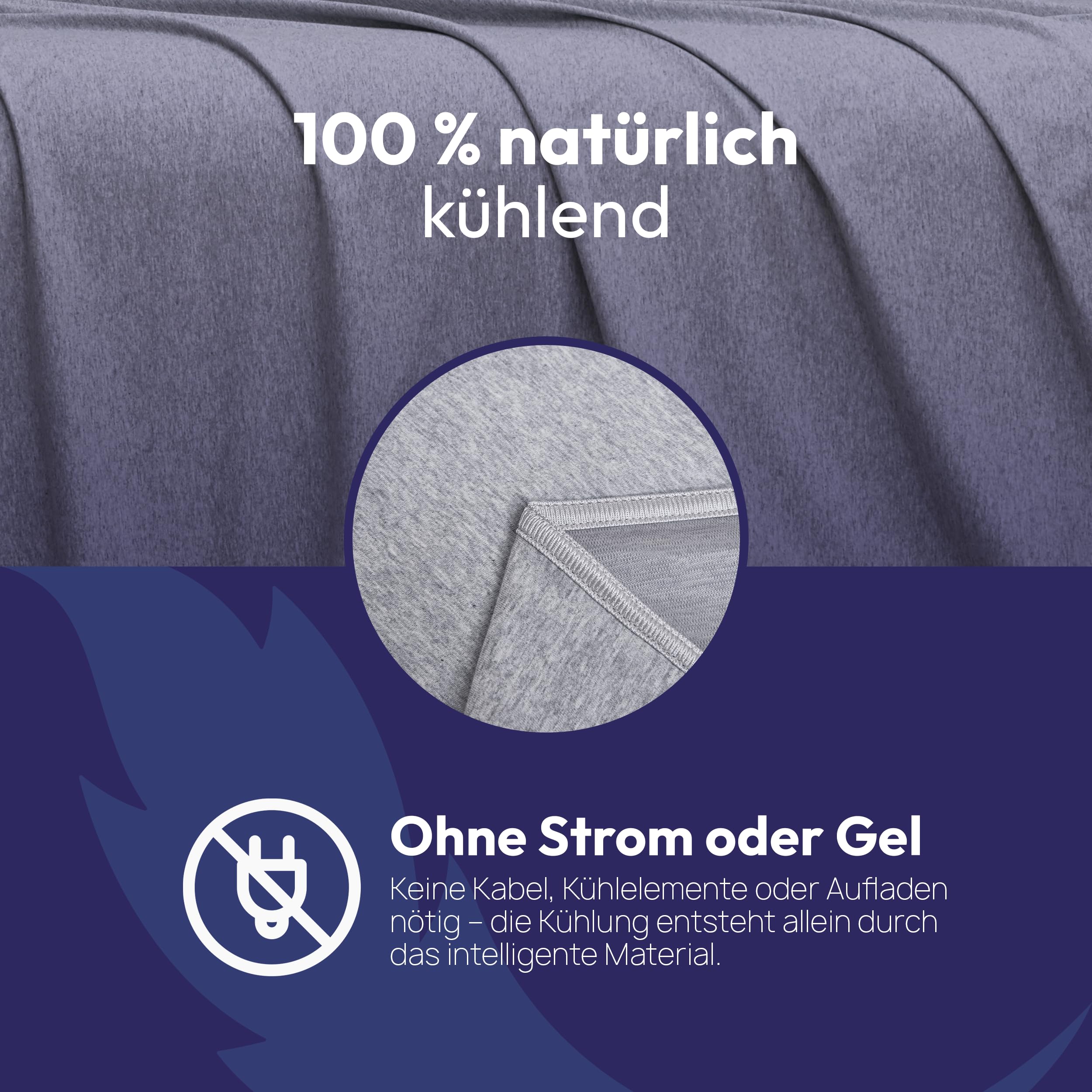 Kühlende Sommerdecke 140x220 cm - Kühlende Decke Sommer, Selbstkühlende Decke aus Baumwolle & Nylon für Hitzeschläfer - Atmungsaktiv, Leicht & Waschbar - Perfekt für Bett, Sofa & Reisen