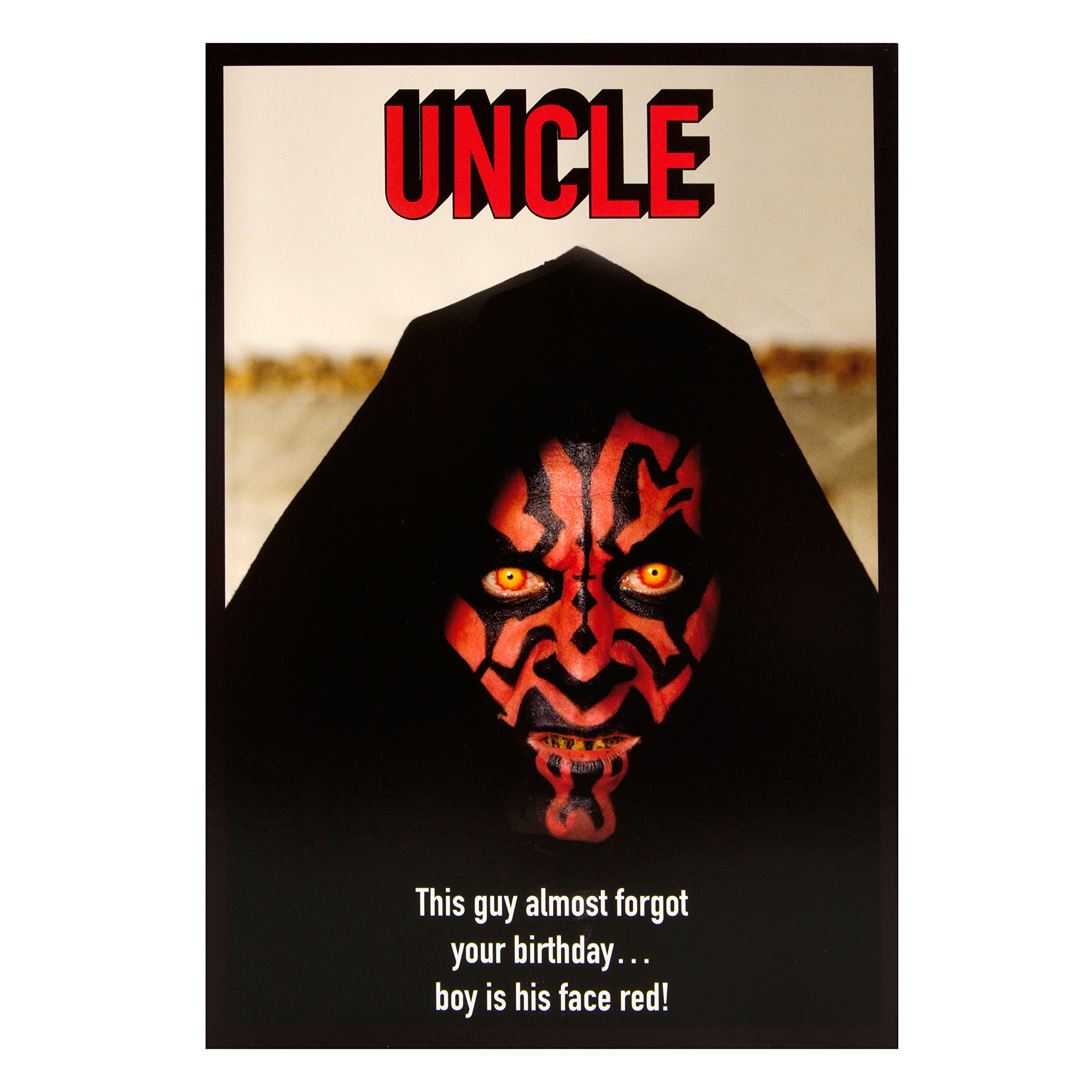Amazon.com : Star wars darth maul uncle birthday card : Office Products