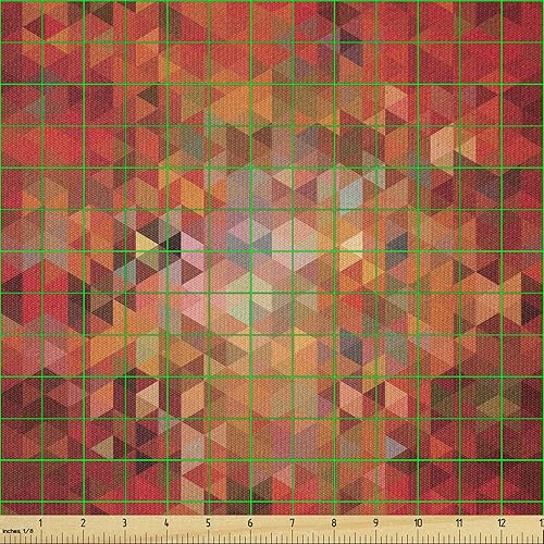 Vista 534 de Lunarable The Yard, tela azul real de The Yard, patrón de cerámica inspirado en el Medio Oriente estilo marroquí, estampado oriental, tela de satén