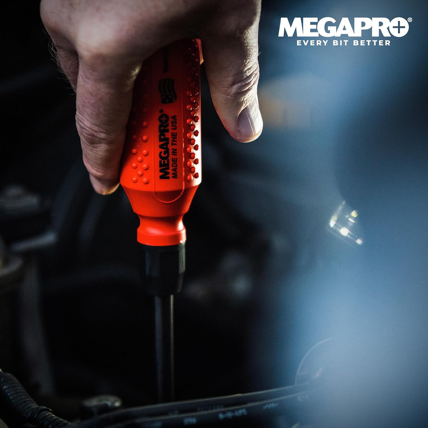 Megapro 151TP - Tamperproof 15-in-1 Multi-bit Screwdriver (Black/Red)