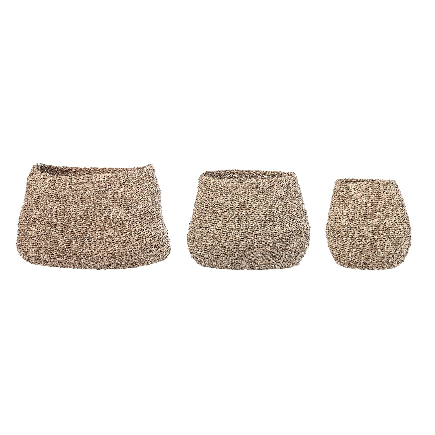Bloomingville AH0032 Set of 3 Brown Natural Seagrass Baskets Amazon