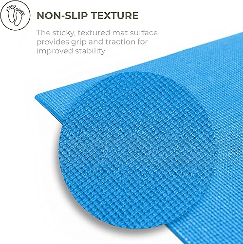 Miniatura 3 de Sunshine Yoga Paquete de 10 tapetes de yoga Explore de 68 x 24 pulgadas, tapete de entrenamiento antideslizante de 0.157 in de grosor, tapete de