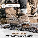 R CORD Hiking Boots Women Waterproof Ankle Support Womens Hiking Boots Backpacking Boots Breathable Non-slip Womens Hiking Shoes Durable Boots for Outdoors