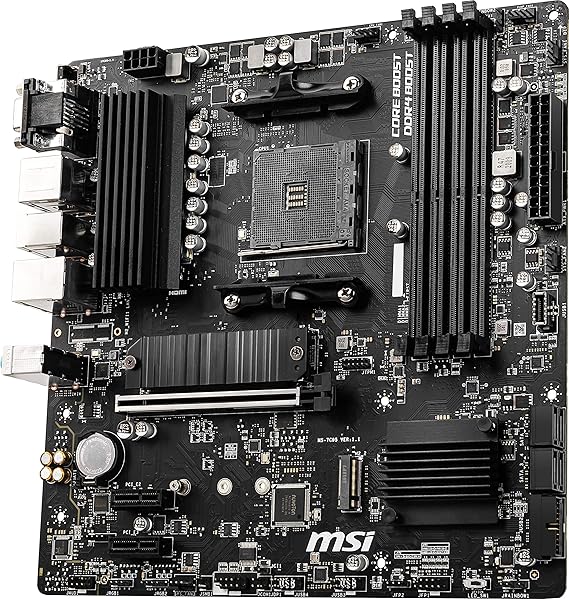 MSI B550M PRO-VDH AM4 DDR4 4400(OC) HDMI DP VGA M.2 USB3.2 MATX Motherboard