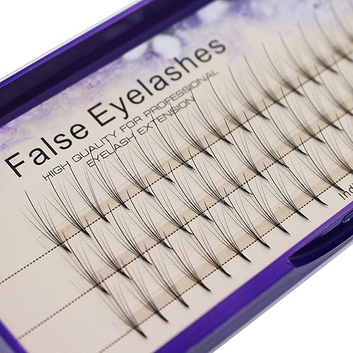 Scala - Extensión de pestañas postizas de 0.07 a 0.003 in de grosor para elegir, 5 raíces, pestañas postizas individuales (0.003 in)