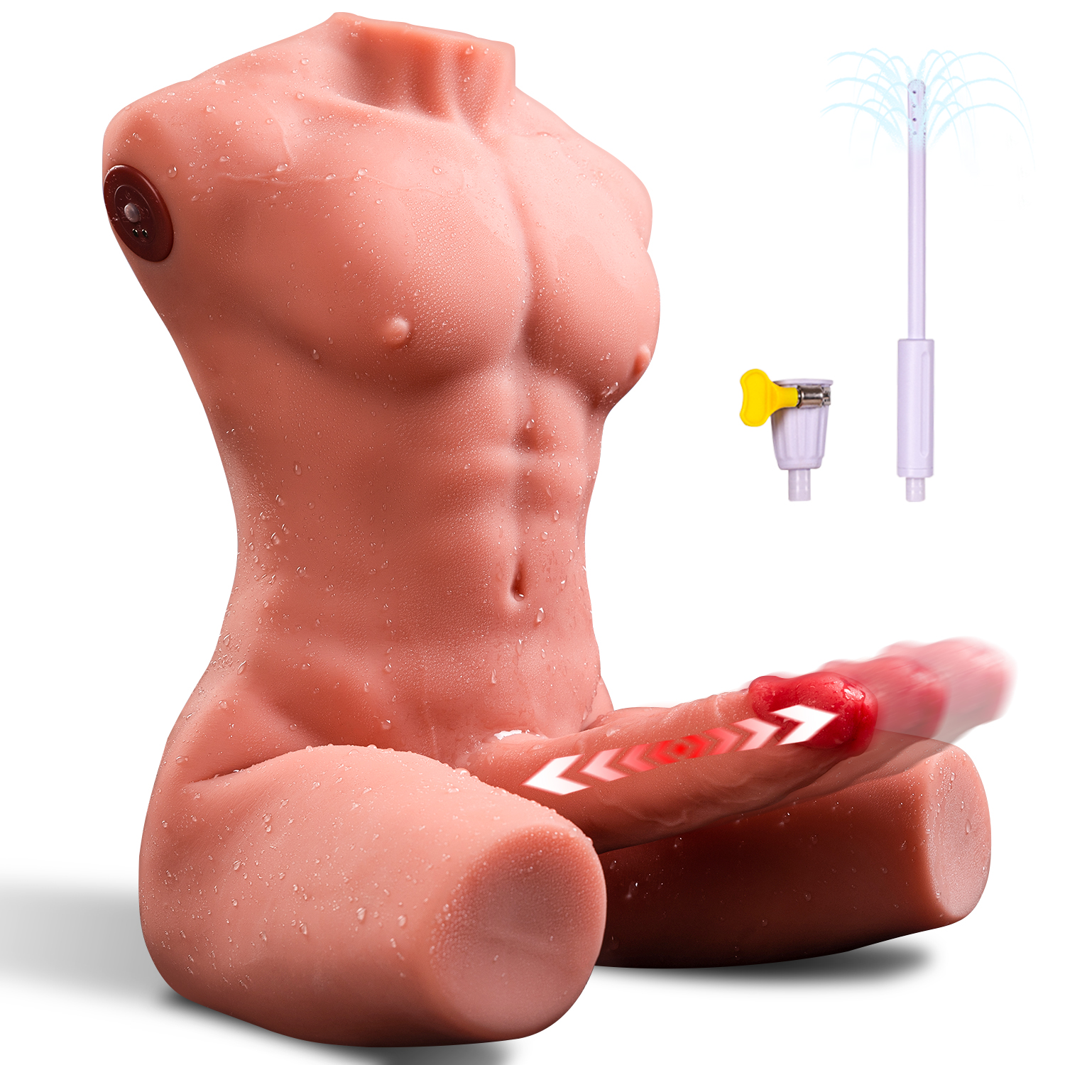 Watch Jensen male sex doll detail display on Amazon Live