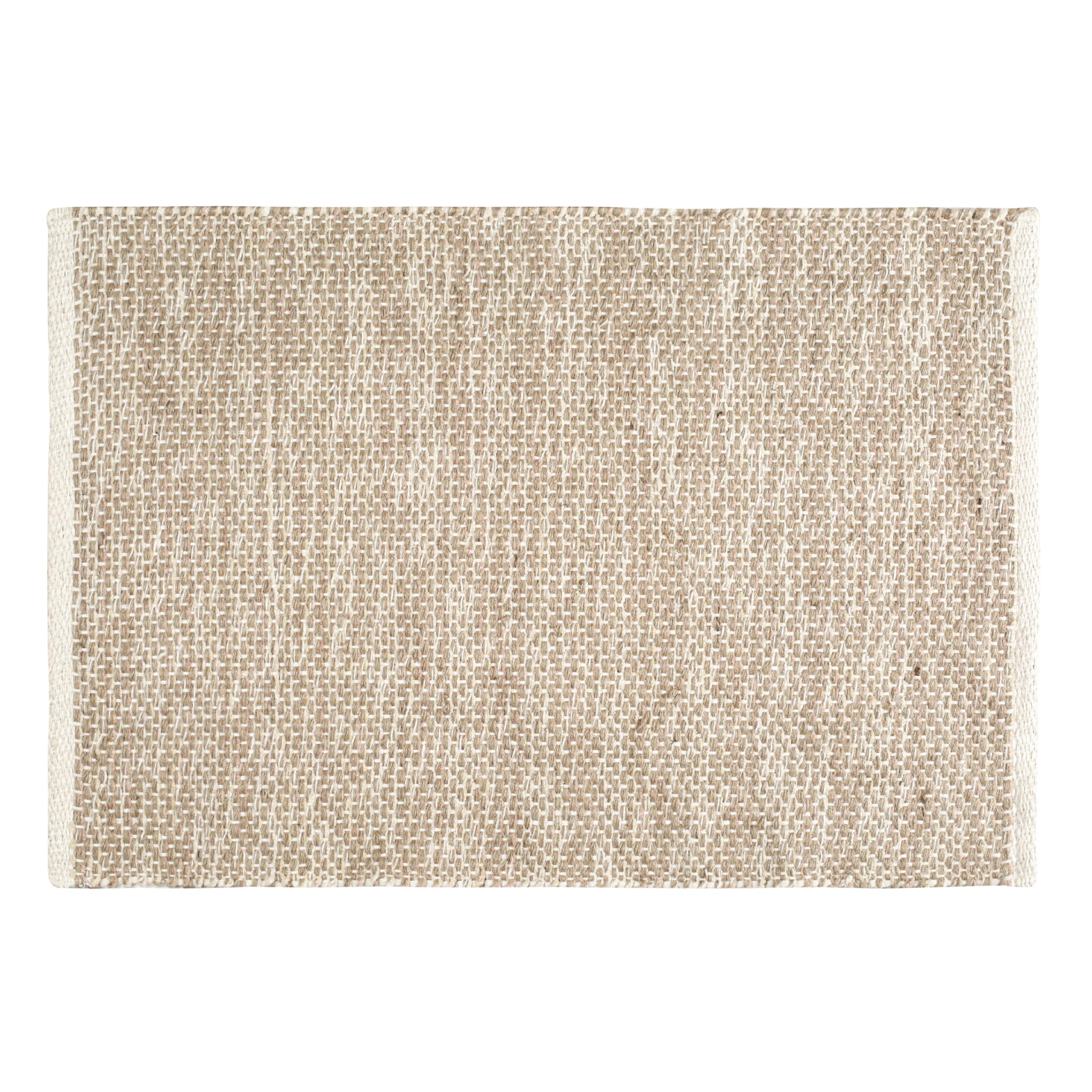 Hausattire Tapis tissé en jute naturel 61 x 91 cm – Petit tapis rustique bohème pour salon, chambre à coucher, cuisine, entrée | Tapis de salle de bains décoratif rustique pour intérieur et extérieur