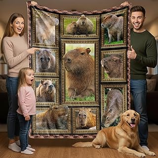 Capybara Blanket for Women Men, Gifts for Capybara Lover, Throw Blanket for Couch Bed Room Decor 50“x60”