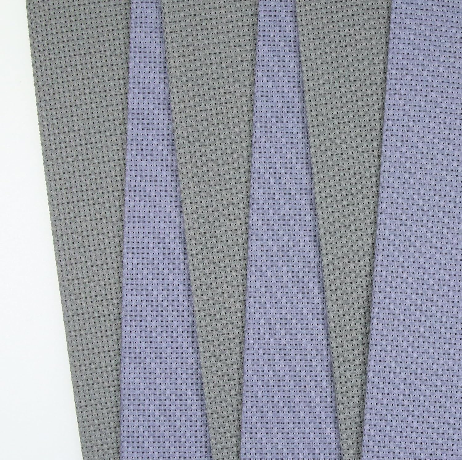 KCS 6 pc of 12" x 18"(30cmx45cm) 14CT Counted Cotton Aida Cloth Cross Stitch Fabric (Light Steel Grey+Medium Grey) image 3