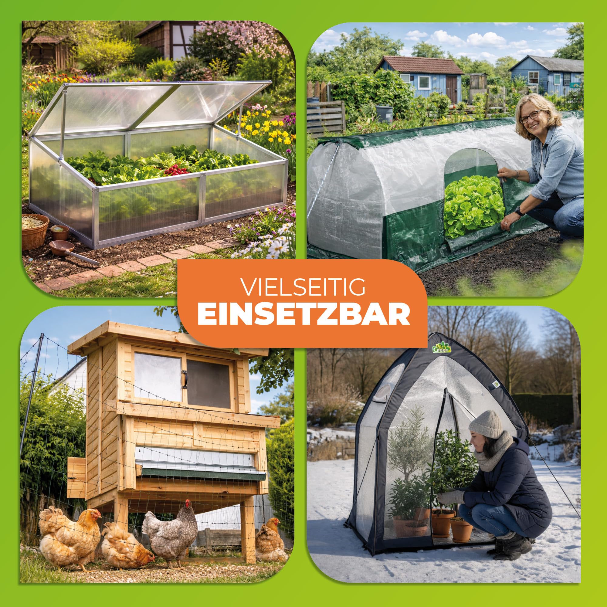 BioGreen elektrische Heizung für Gewächshäuser | Frostwächter inkl. Digitalthermostat | 135 W Gewächshausheizung mit Überhitzungsschutz | IP55